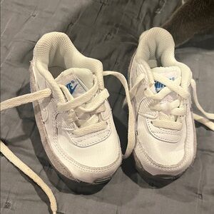 Nike Kids White and Blue Sneakers